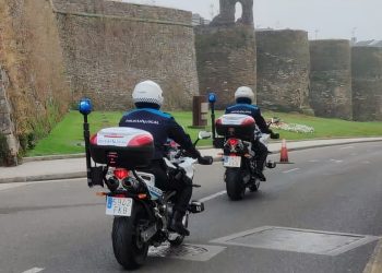 Los agentes locales patrullan la ciudad de Lugo | Cedida