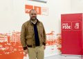 Bernardo Fernández, en la sede de los socialistas coruñeses durante su presentación como candidato
