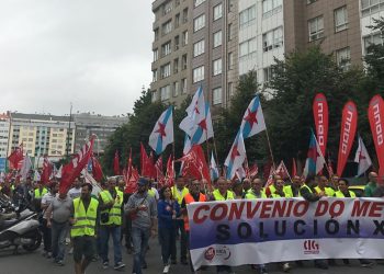 Archivo - Manifestación del sector del metal en A Coruña