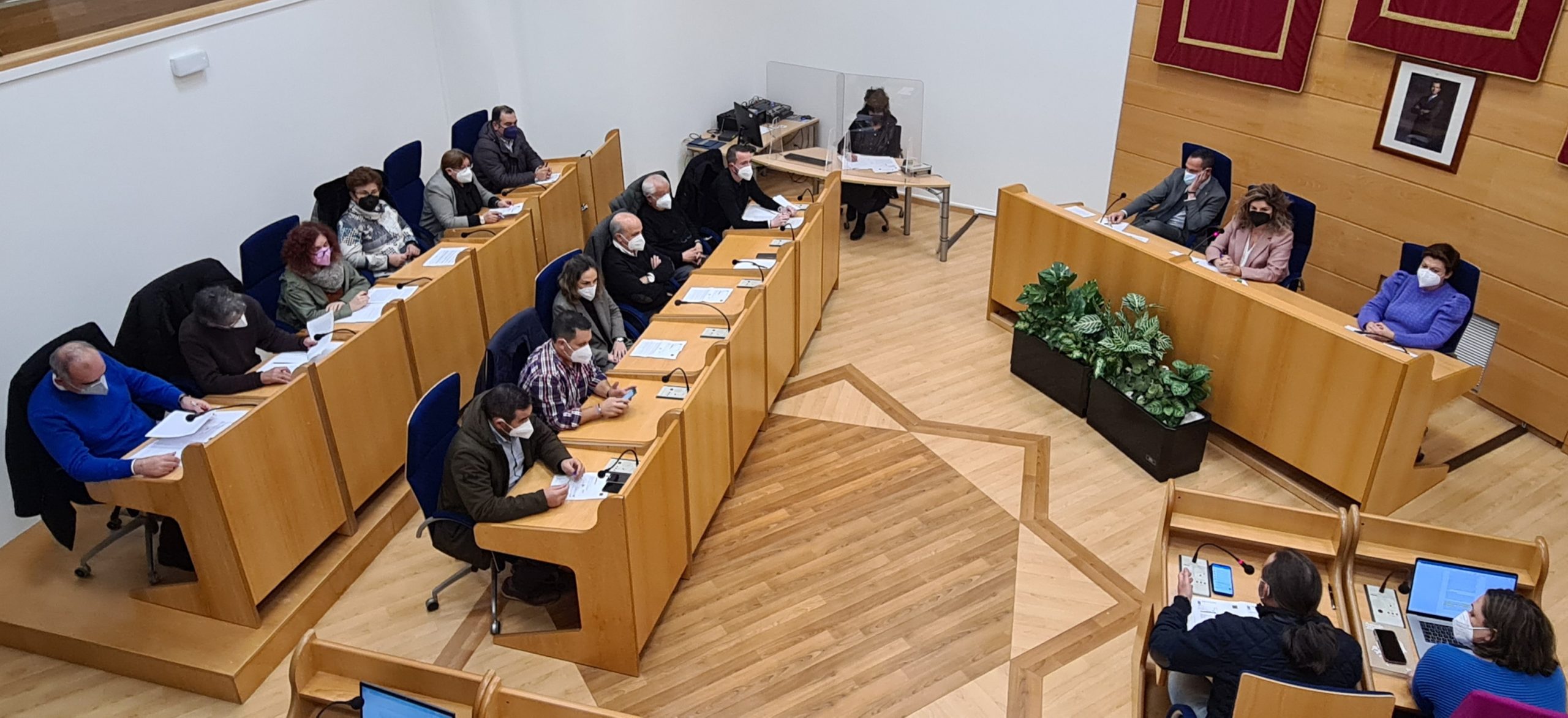 Pleno celebrado ayer en el consistorio naronés