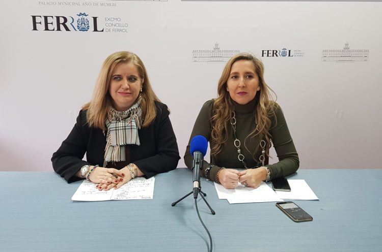 Archivo - Las ediles populares Rosa Martínez y Martina Aneiros