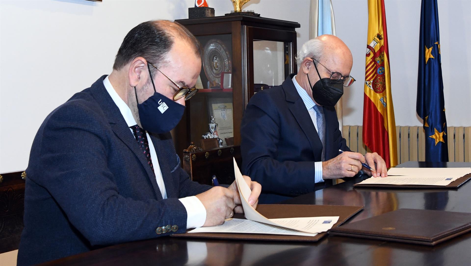 Firma del convenio entre la USC y la Fiscalía Superior de Galicia | USC