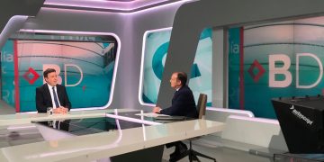 El secretario xeral del PSdeG, Valentín González Formoso, en una entrevista en la Televisión de Galicia (TVG) - TVG