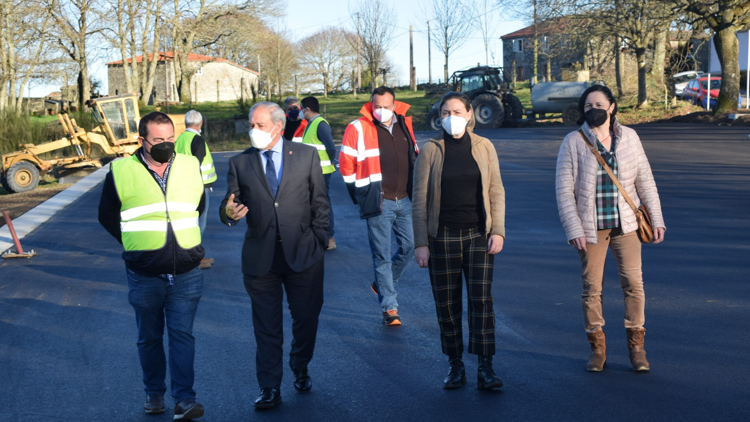 José Tomé supervisa las obras del Parque Central de Galicia | DIPUTACIÓN DE LUGO