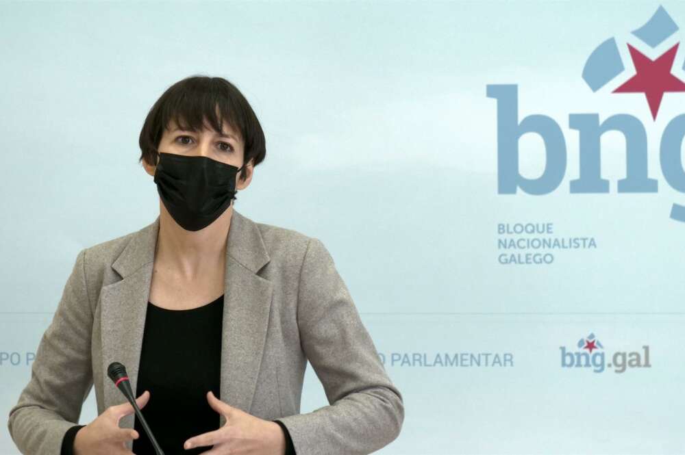 Archivo - La portavoz nacional del BNG, Ana Pontón, en rueda de prensa | E.P.