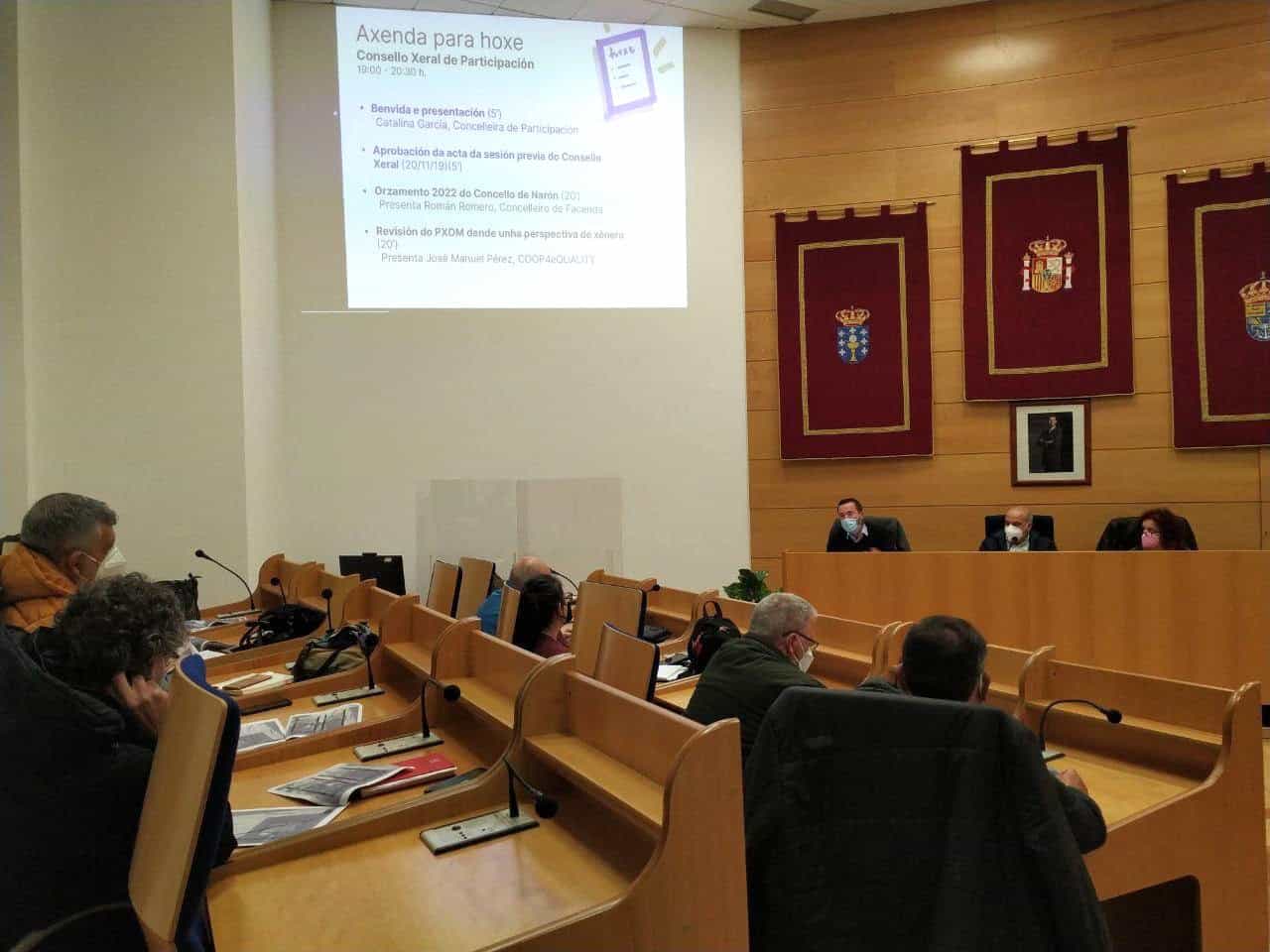 El salón de plenos del Ayuntamiento acogió este Consejo General de Participación Ciudadana