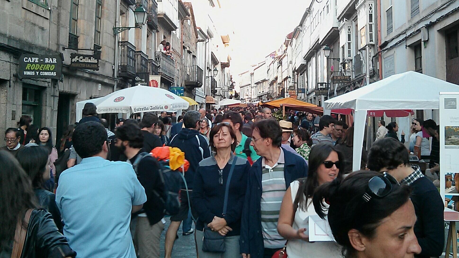 Imagen de archivo de la rúa San Pedro en la Feira de Primavera de 2013