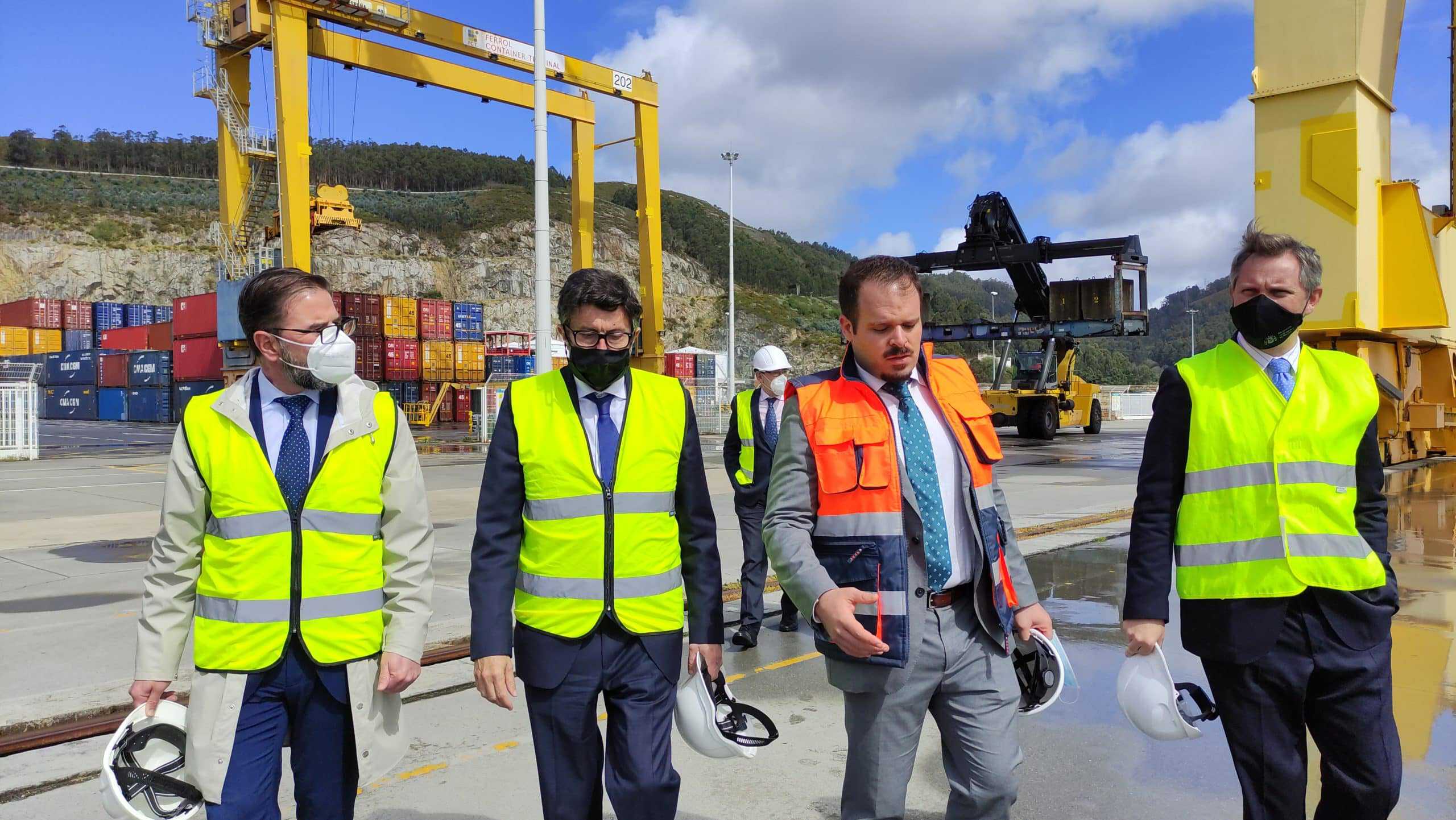 Visita del presidente de Puertos del Estado a Caneliñas