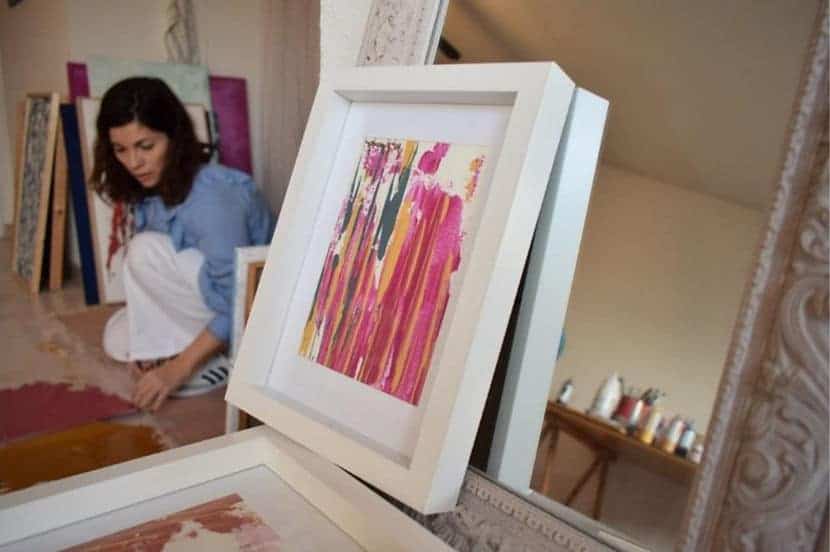 Marta Besada en su estudio