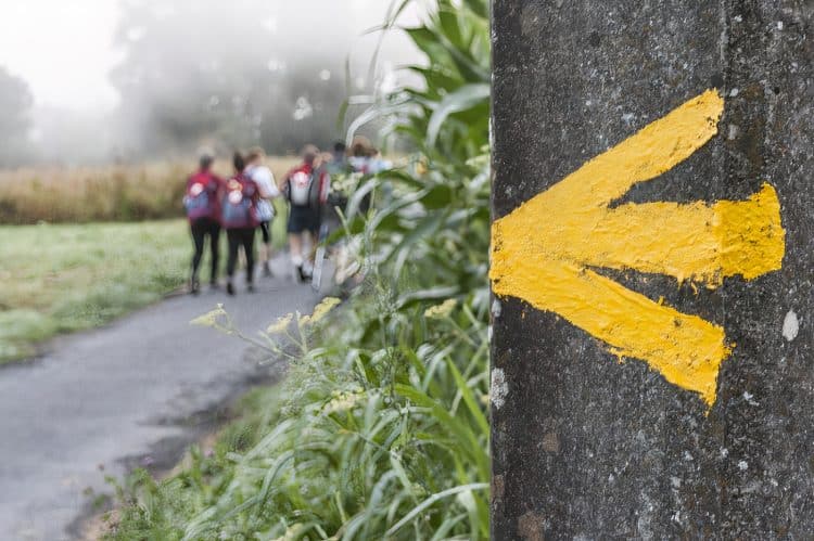 Flecha amarilla del Camino de Santiago | JOSÉ ANTONIO CARRIÓN SÁNCHEZ