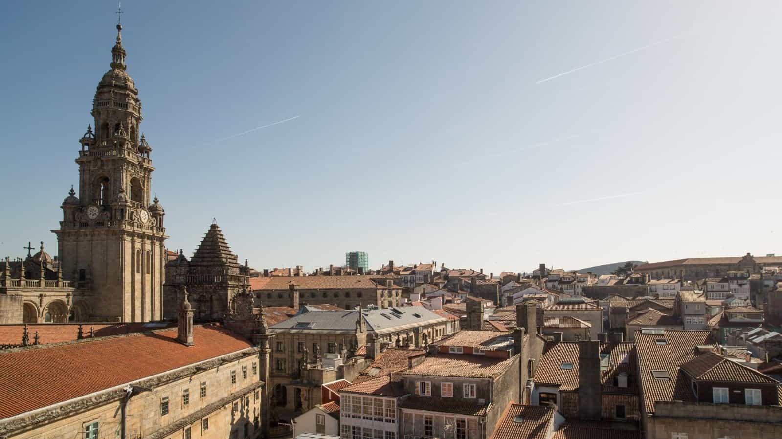 Vista de los tejados de Compostela | CONCELLO DE SANTIAGO DE COMPOSTELA