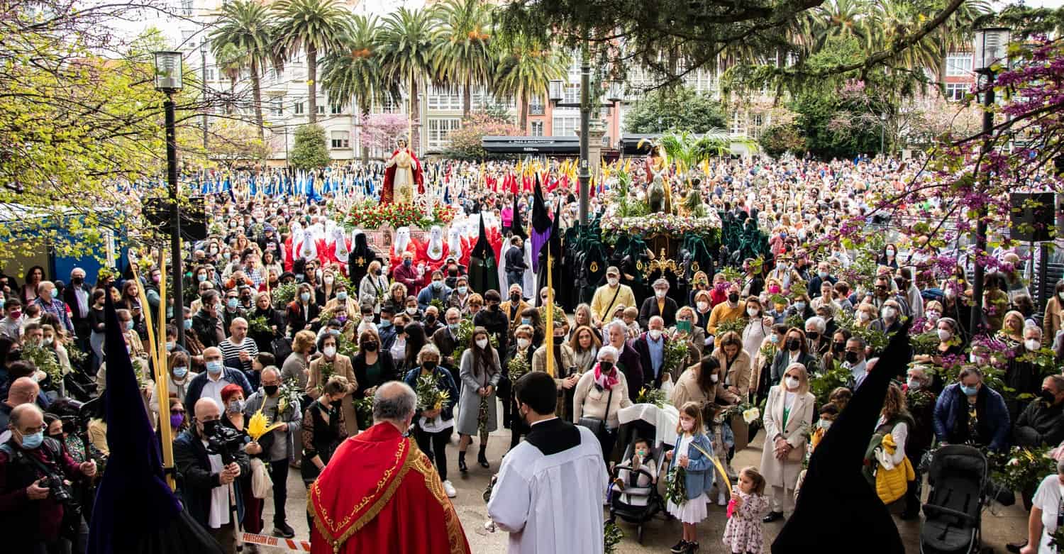 Imagen del Domingo de Ramos en Ferrol | JUNTA GENERAL DE COFRADÍAS