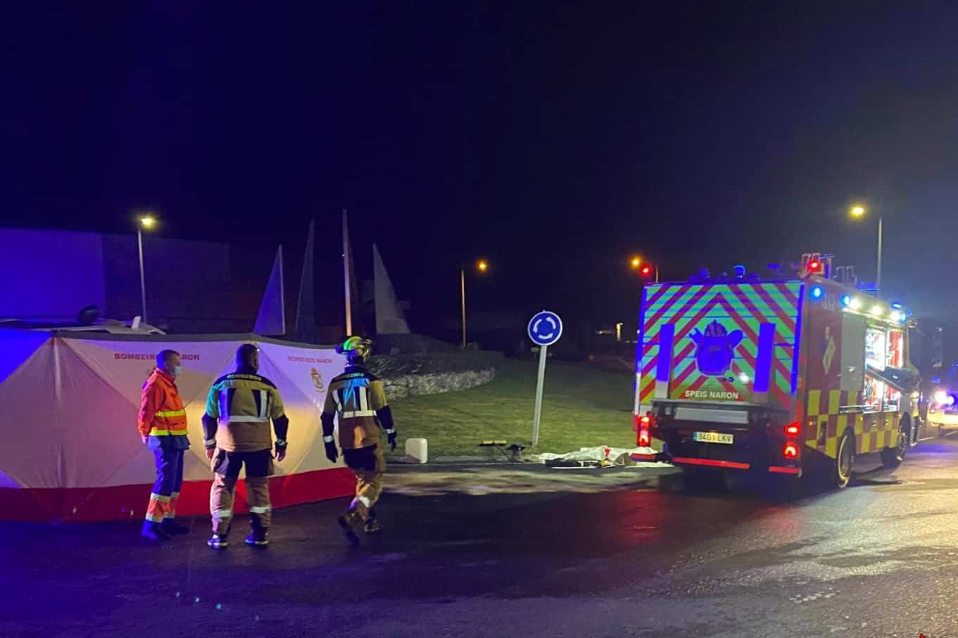 Los miembros del SPEIS de Narón acudieron al accidente de Río do Pozo | SPEIS NARÓN