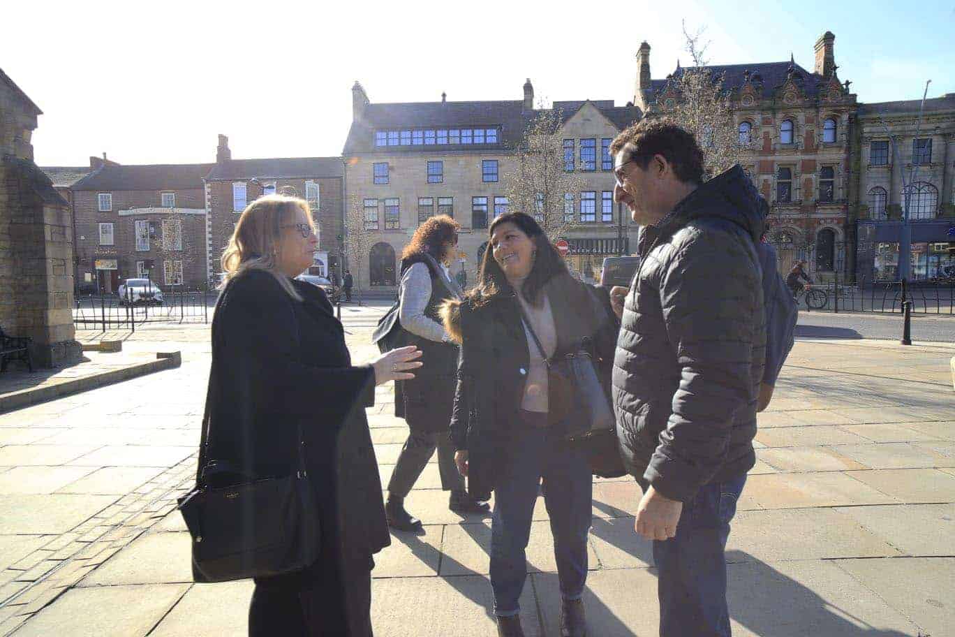 Visita de la delegación gallega a Durham