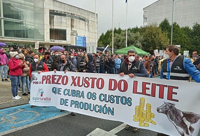 Imagen de archivo de una manifestación de Agromuralla | Campo Galego