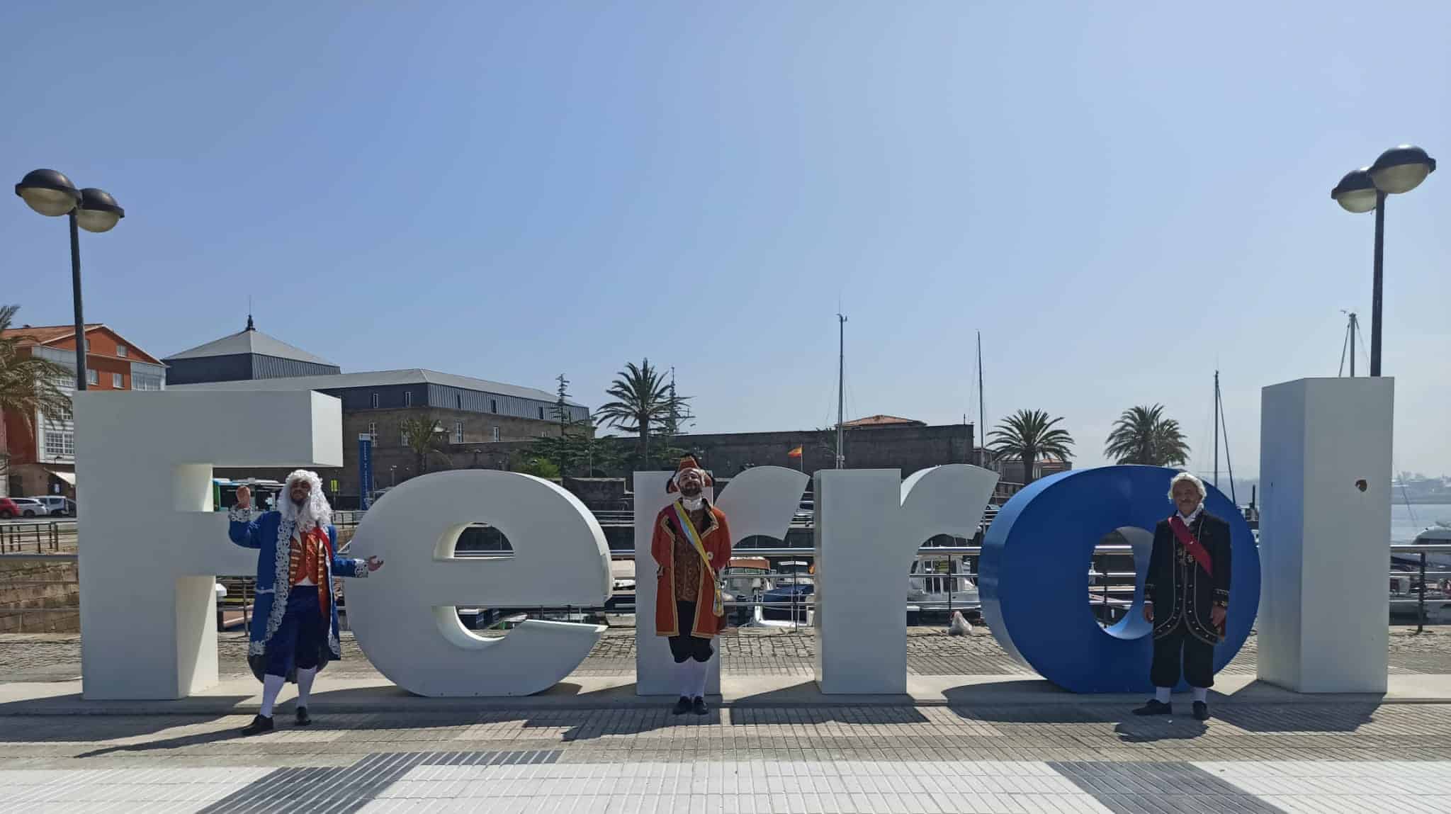 Acción promocional de la candidatura de Ferrol