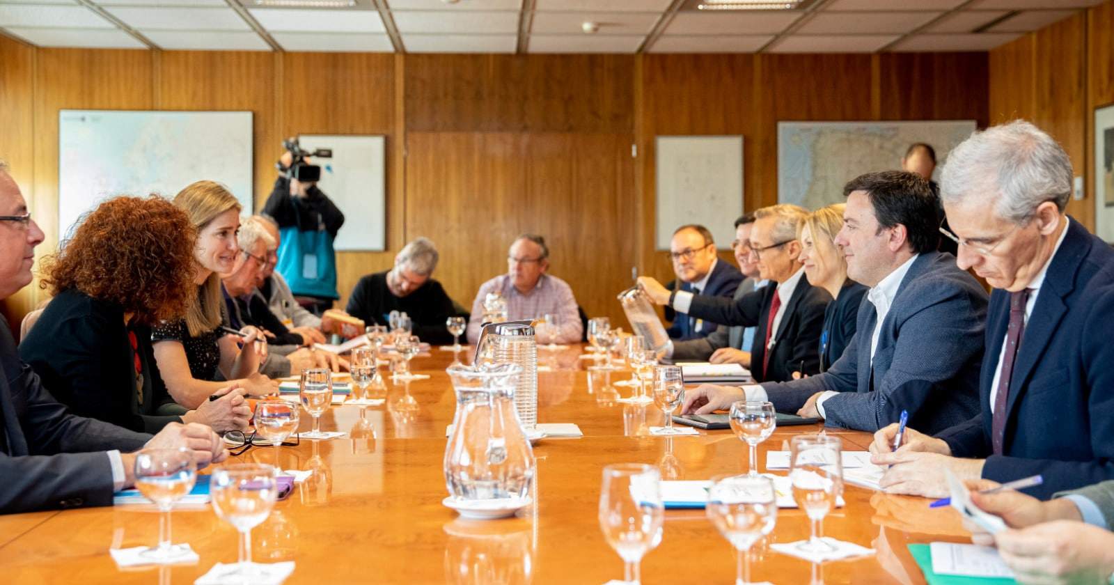 Foto de archivo de la celebración de una de las mesas de Transición Justa | CONCELLO DE AS PONTES