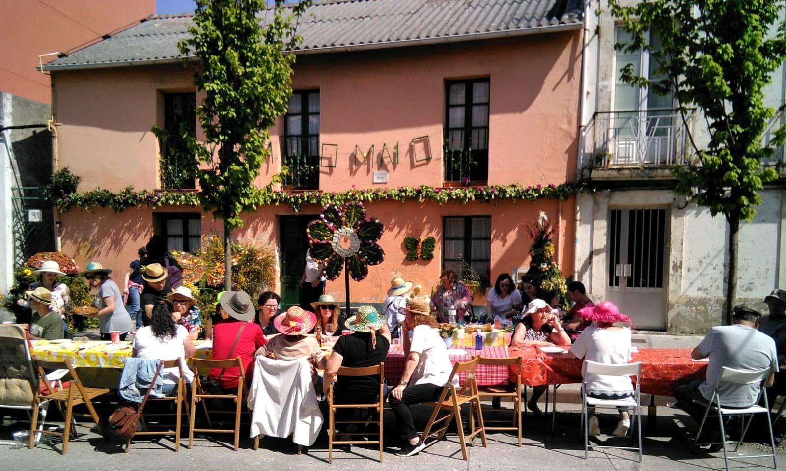 Archivo- Celebración de Os Maios antes de la pandemia