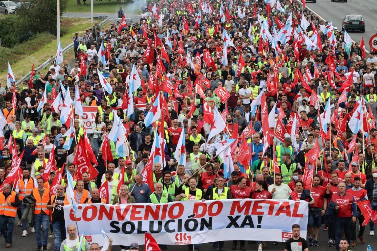 Archivo - Miles de trabajadores del sector del metal en A Coruña se han movilizado a lo largo de las últimas jornadas