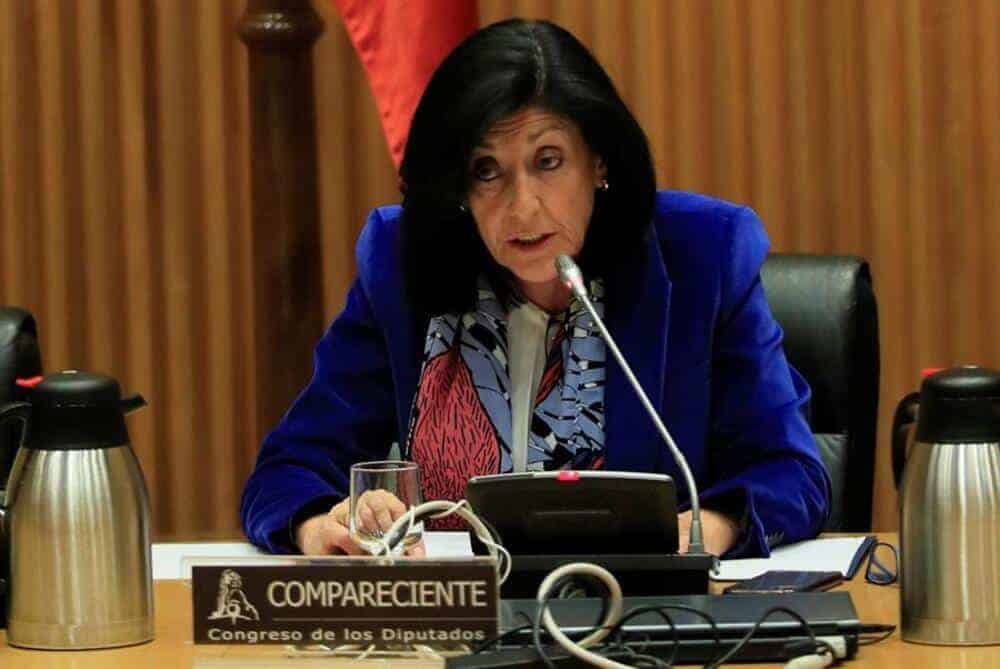 Archivo | Esperanza Casteleiro durante una comparecencia en el Congreso | Alejandro Martínez Vélez - Europa Press
