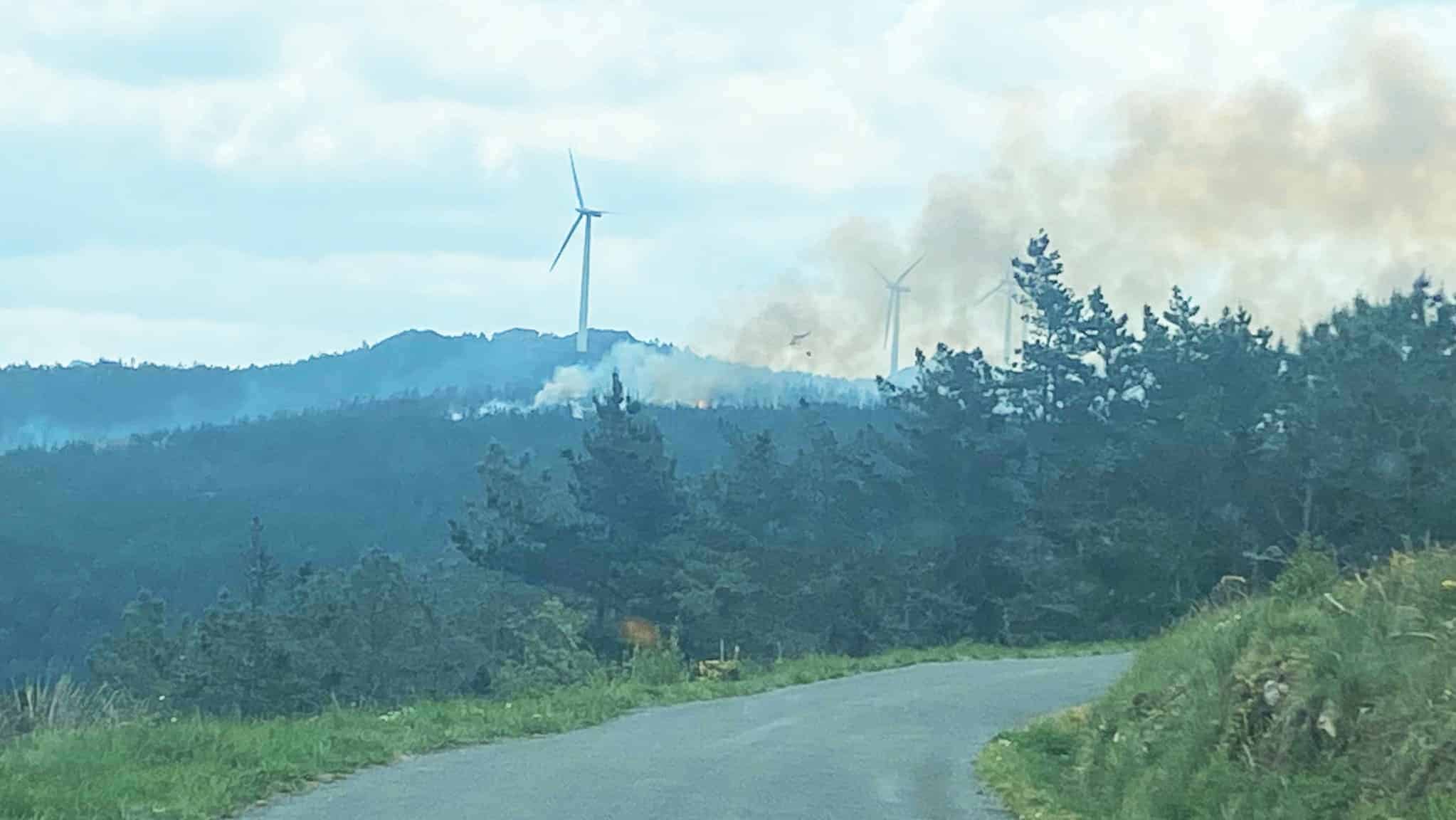 Imagen del incendio | CONCELLO DE CAMARIÑAS