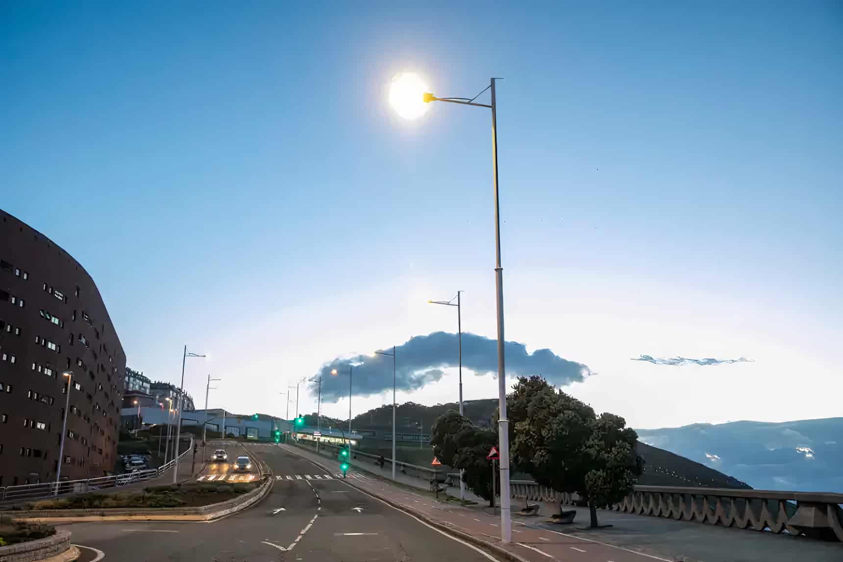 Alumbrado público en A Coruña