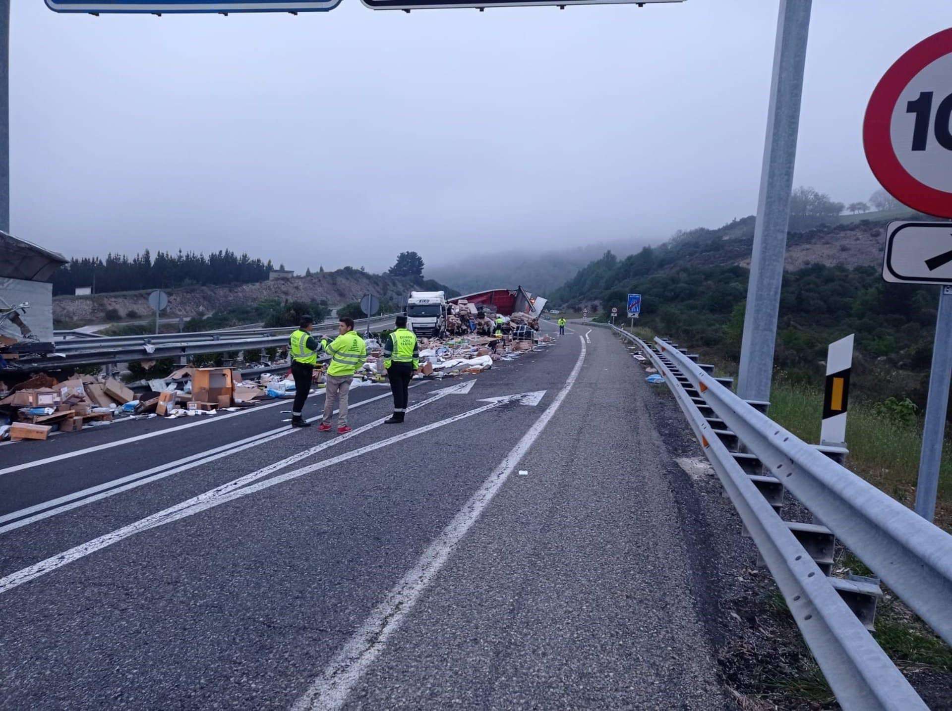 Accidente de un camión | FOTO DE ARCHIVO