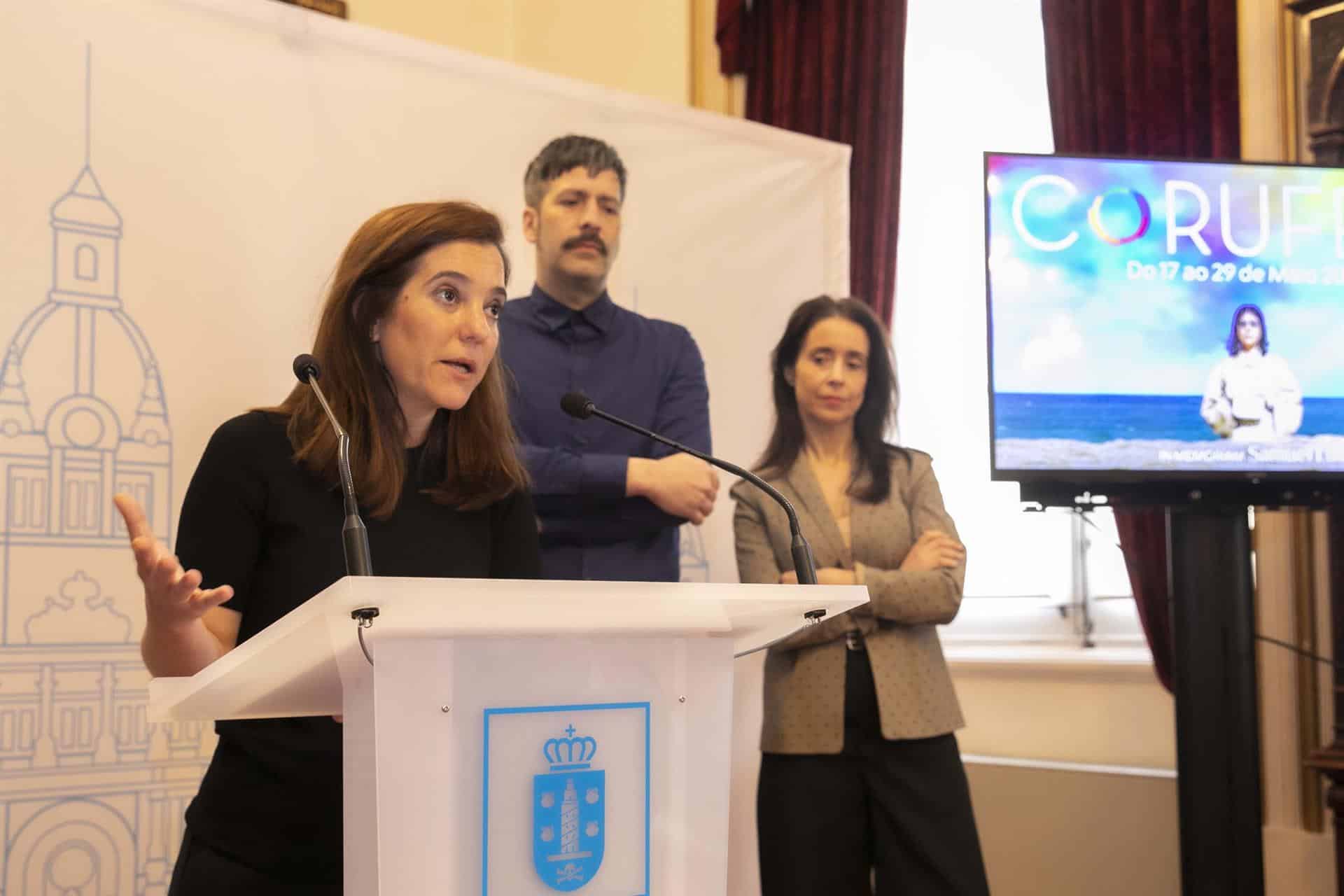 La alcaldesa de A Coruña, Inés Rey, ha sido una de las primeras cabezas visibles de los socialistas gallegos en pronunciarse al respecto de las palabras de Alfonso Rueda - ANDY PEREZ