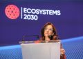 La alcaldesa de A Coruña, Inés Rey, en la clausura de Ecosystems 2030 A Coruña 2022 | CONCELLO DA CORUÑA