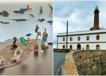 La exposición de Retoque Retro "Mar de Crebas" en Faro Vilán, en Camariñas | @RETOQUERETRO_