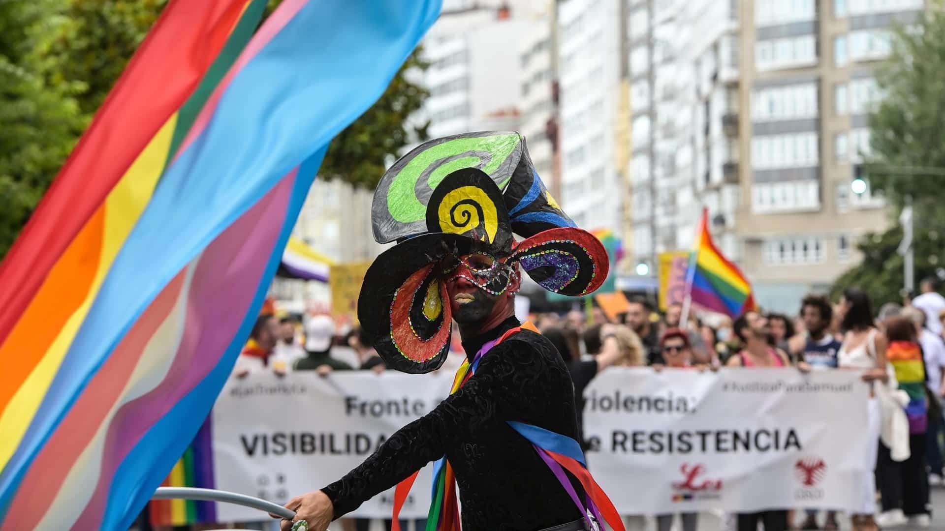 Un momento de la manifestación del Orgullo LGTBI en A Coruña | EUROPA PRESS