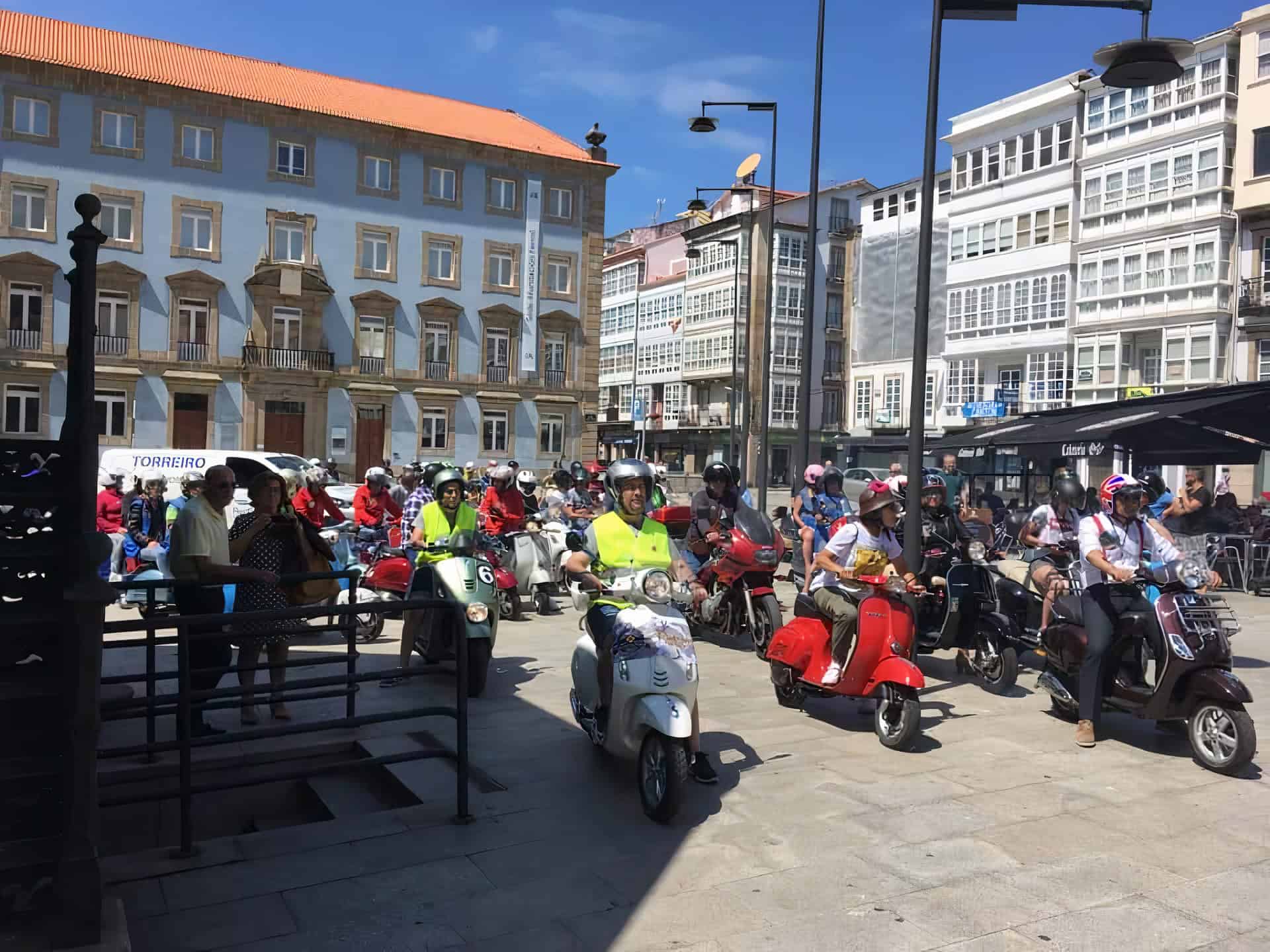 Imagen de archivo de la I concentración de Vespas