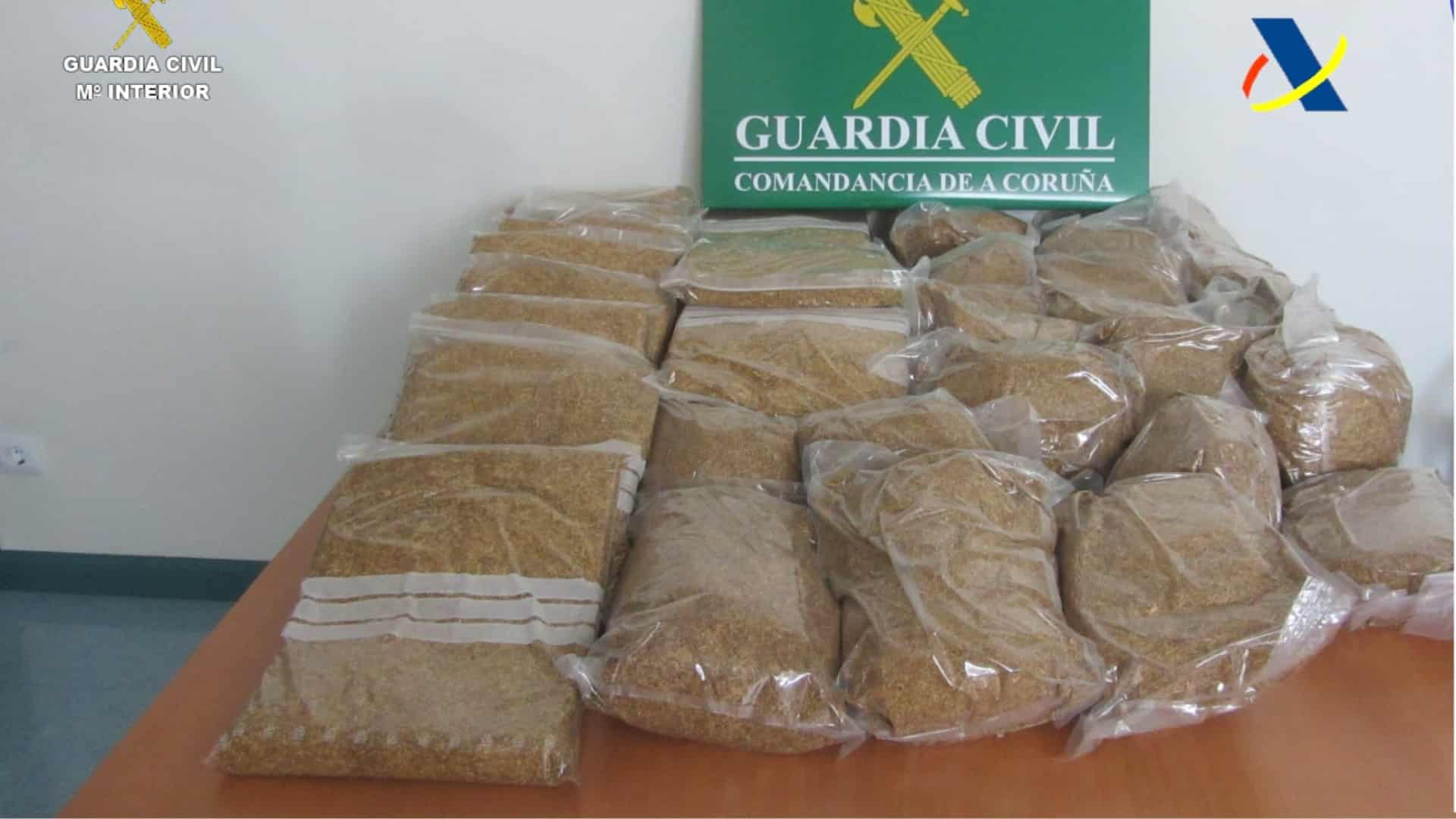 La picadura de tabaco aprehendida por la Guardia Civil | GUARDIA CIVIL