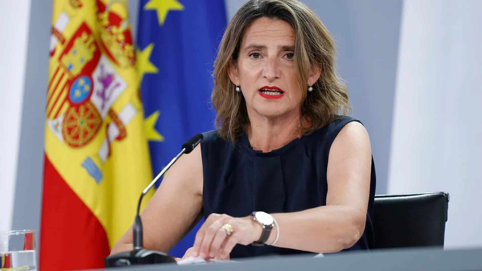 La ministra para la Transición Ecológica y el Reto Demográfico, Teresa Ribera