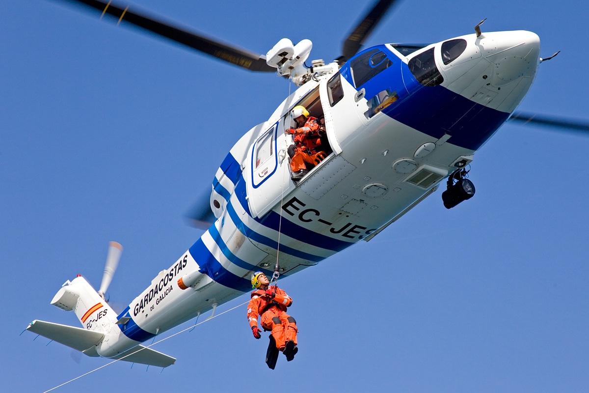 El helicóptero  Pesca II de Salvamento Marítimo | SALVAMENTO MARÍTIMO
