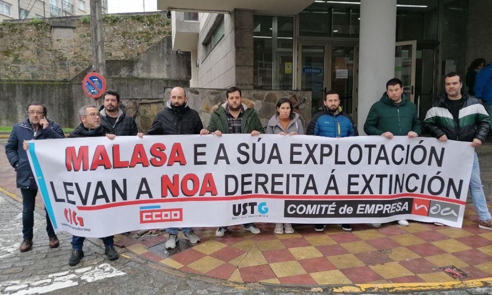 Archivo - Protesta de la CIG ante los juzgados de Ferrol