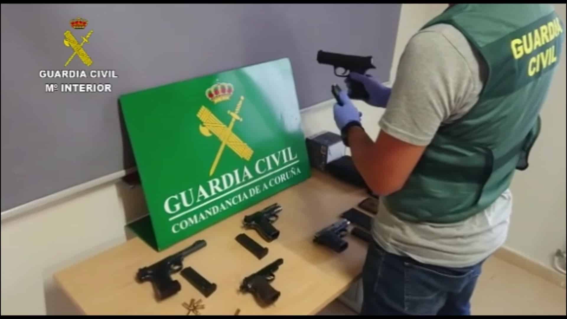 Las armas incautadas en la Costa da Morte | GUARDIA CIVIL