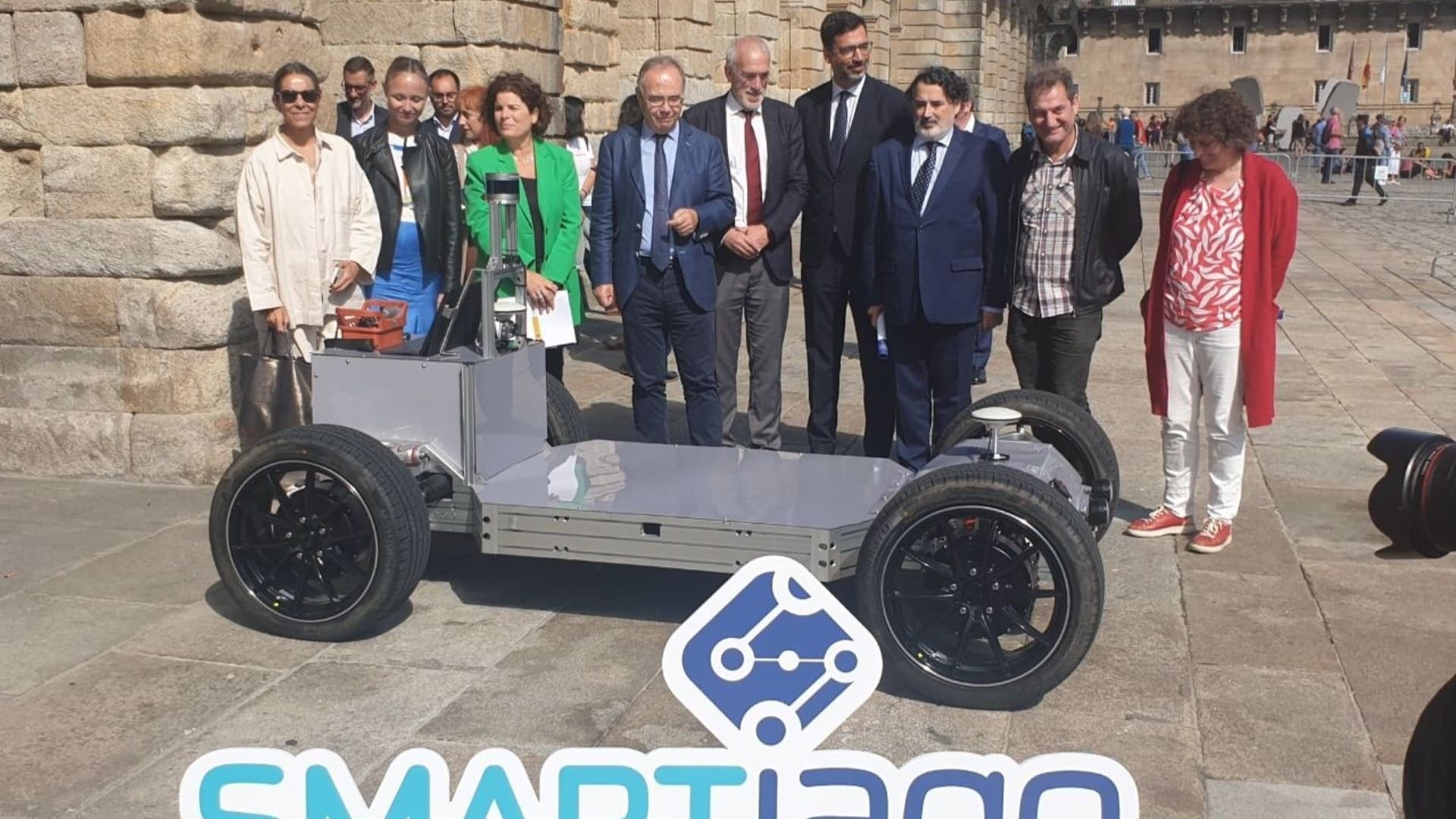 La presentación del vehículo autónomo de Smartiago | CONCELLO DE SANTIAGO