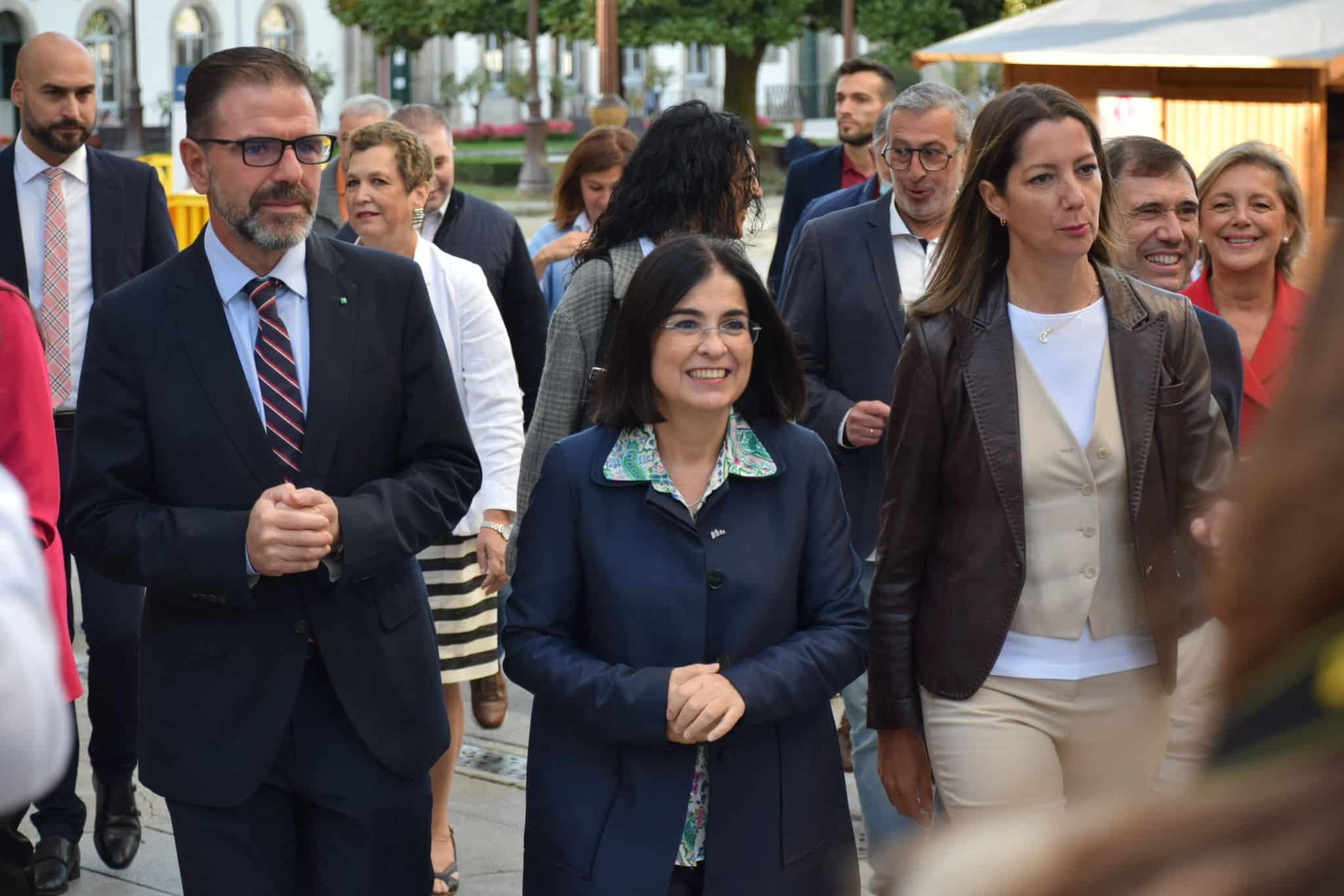 La ministra de Sanidad, Carolina Darias, se unió a la celebración del San Froilán y acompañó a los regidores de Ferrol y Lugo