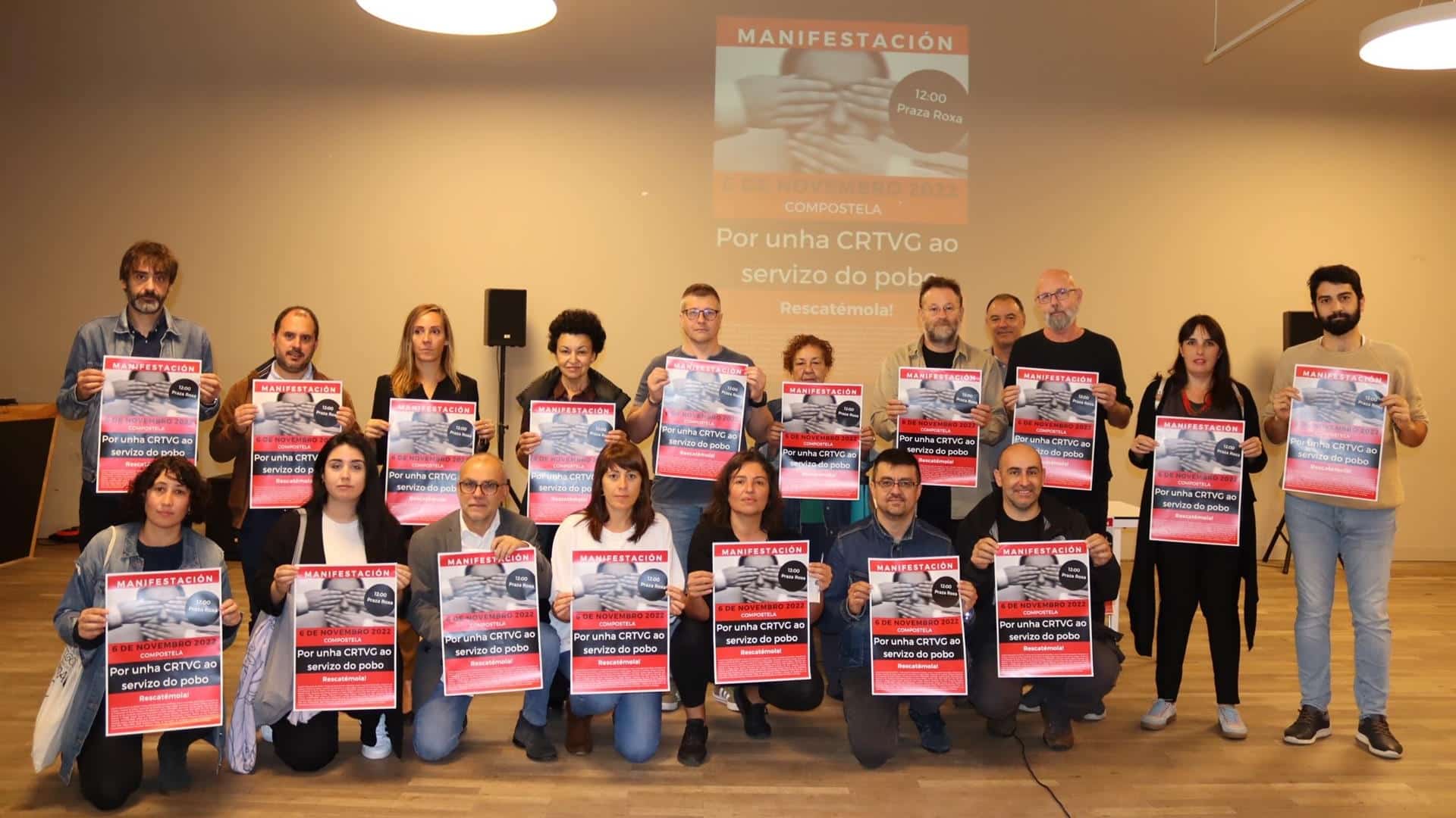 Presentación de la manifestación para reclamar una CRTVG "al servicio del pueblo" | CIG