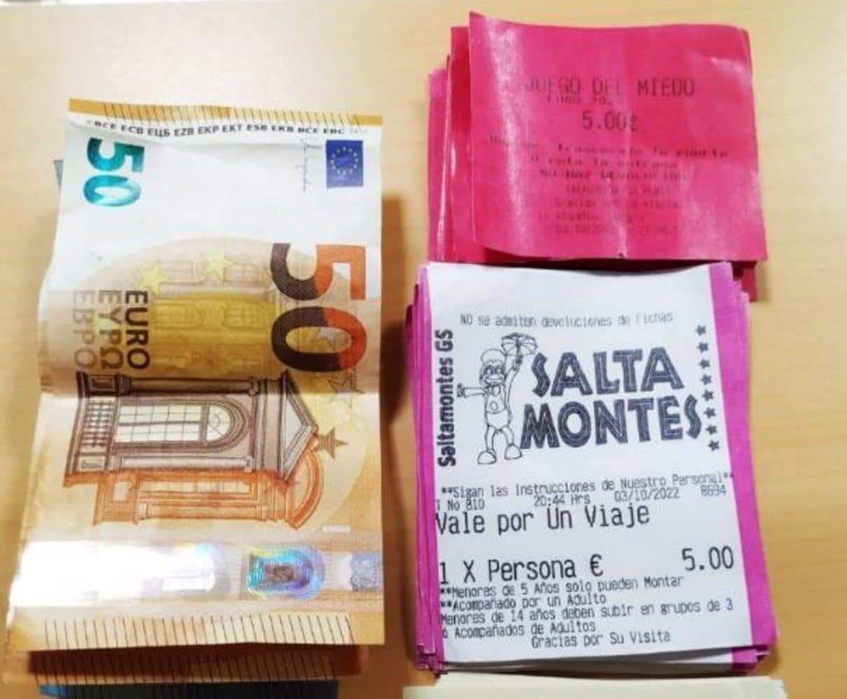 Entradas falsas intervenidas por la Policía Local de Lugo.