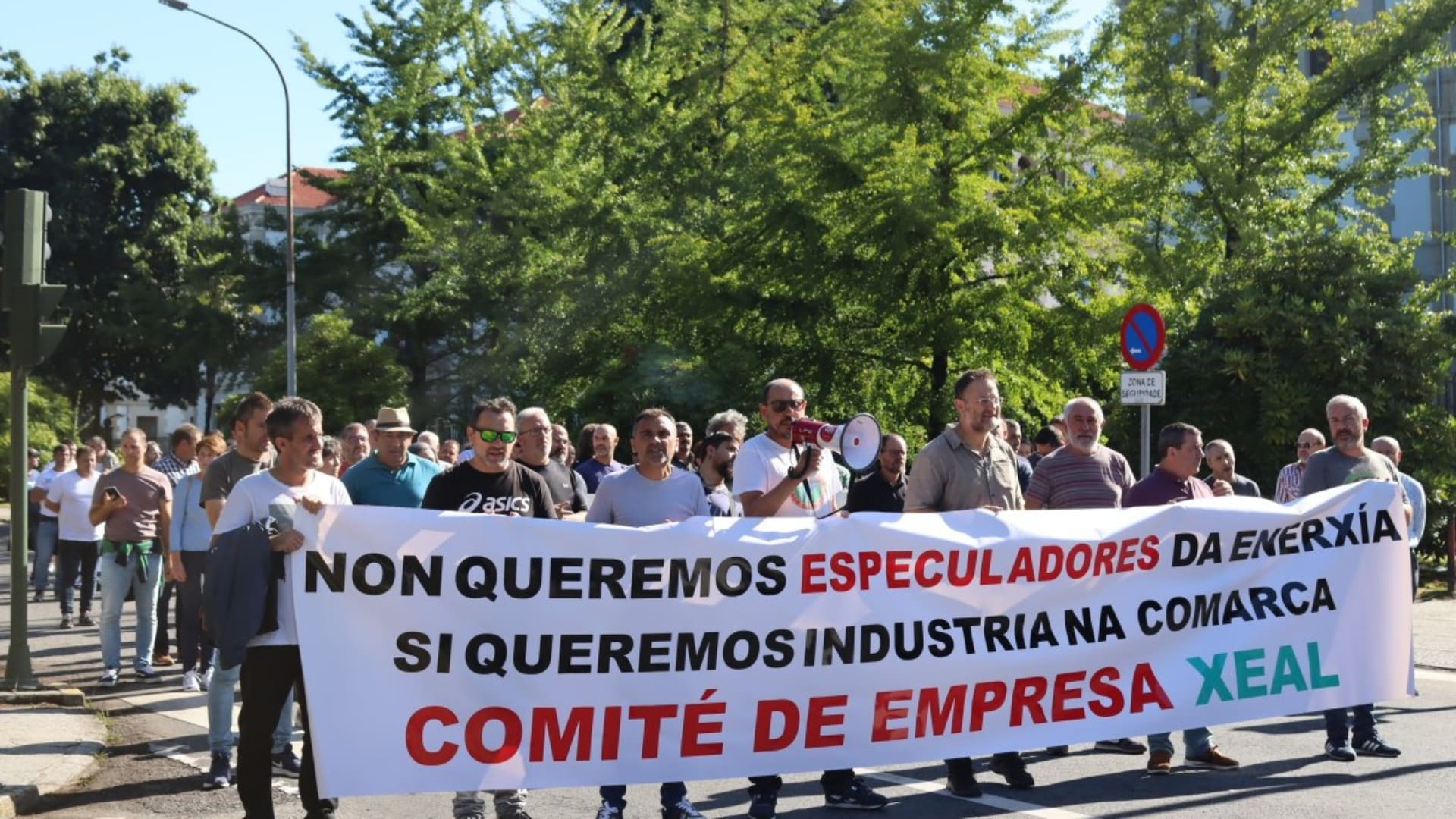 Una manifestación anterior de los trabajadores de XEAL | CIG