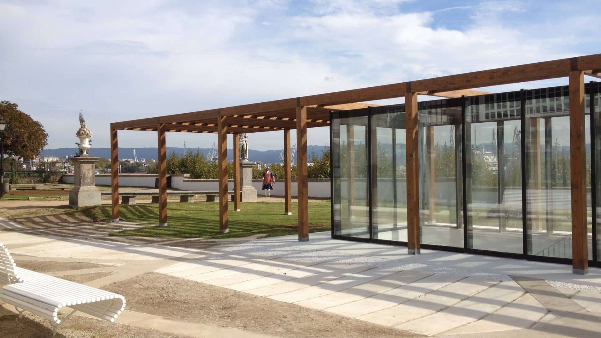 La terraza se ubicaría donde actualmente se encuentra la pérgola