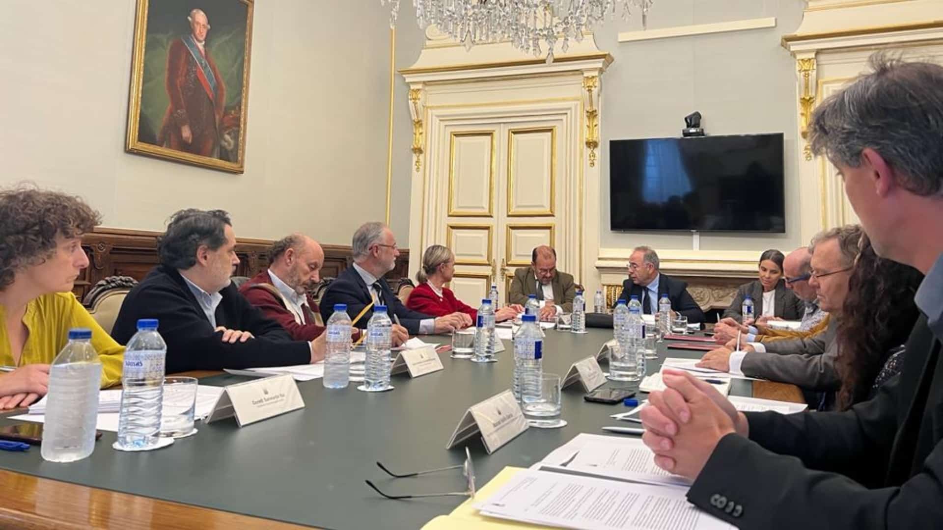 La reunión mantenida en el Concello de Santiago | CONCELLO DE SANTIAGO