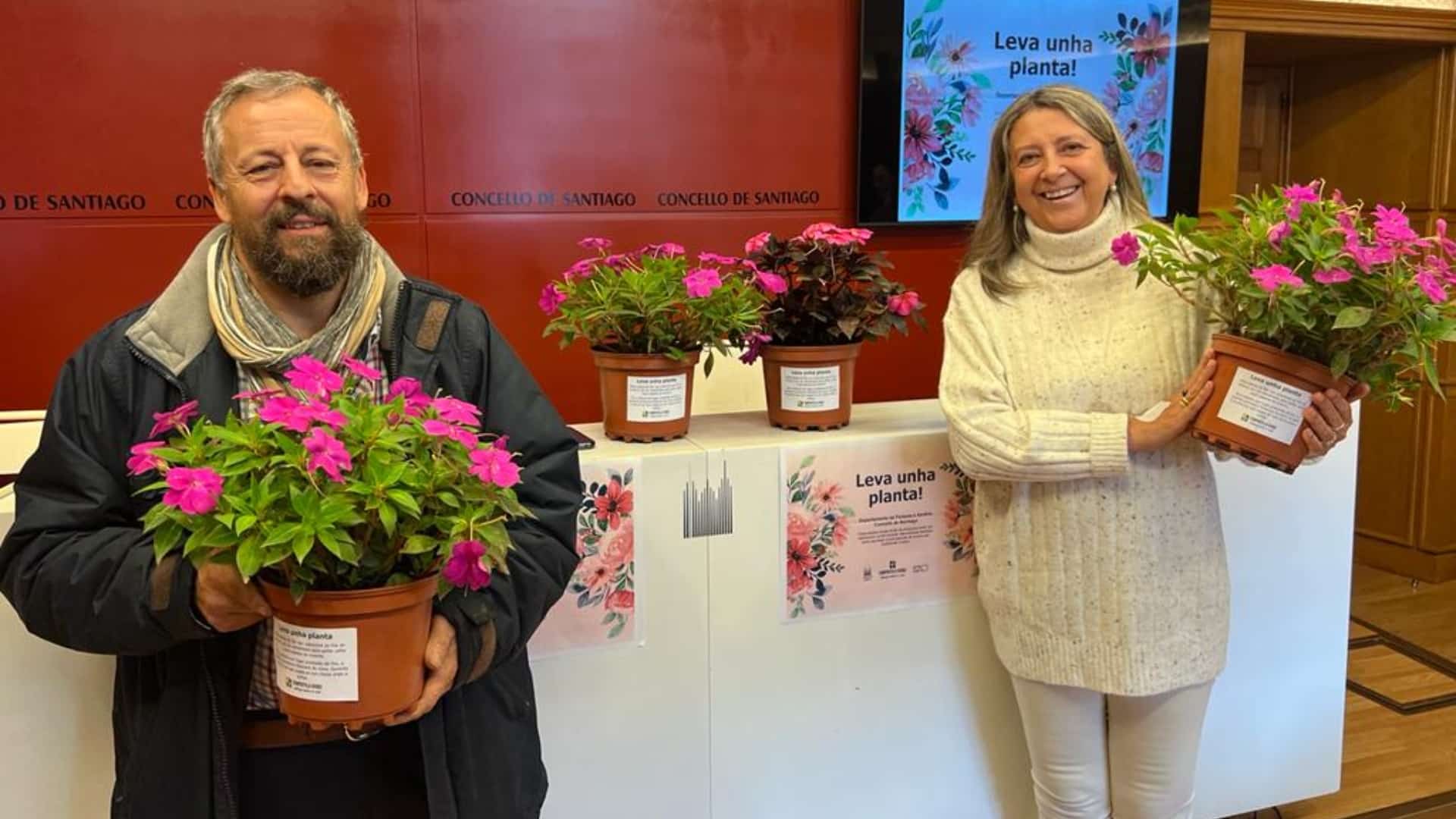 La presentación de "Leva unha planta!" | CONCELLO DE SANTIAGO
