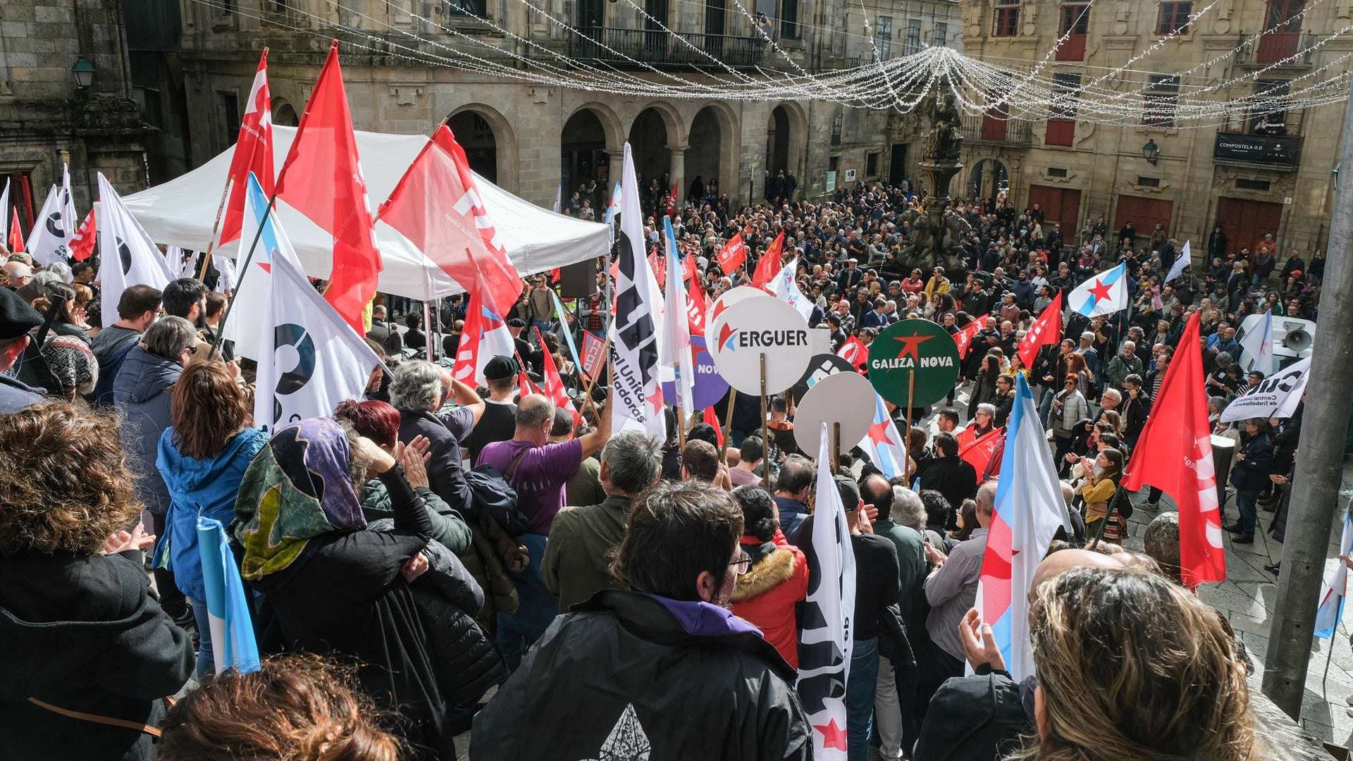 La manifestación "Por unha Crtvg ao servizo do pobo" | EP