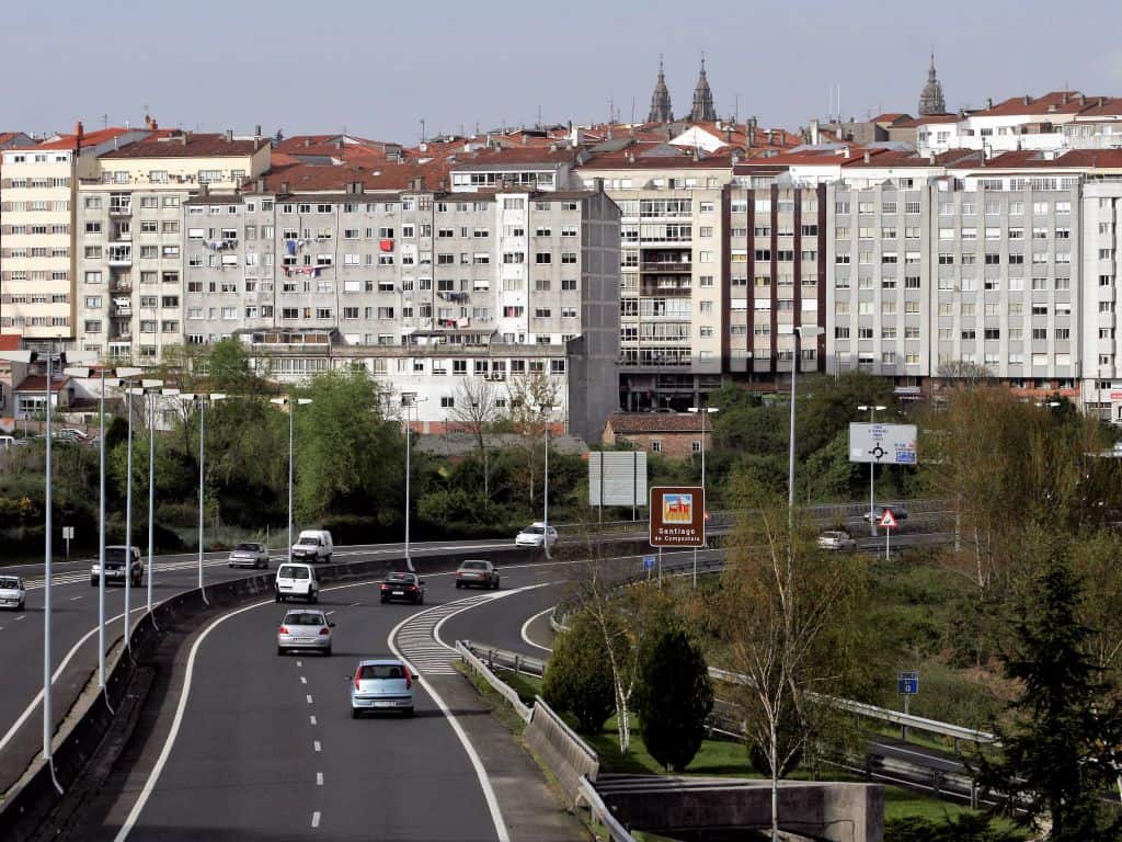 Tráfico en Santiago de Compostela