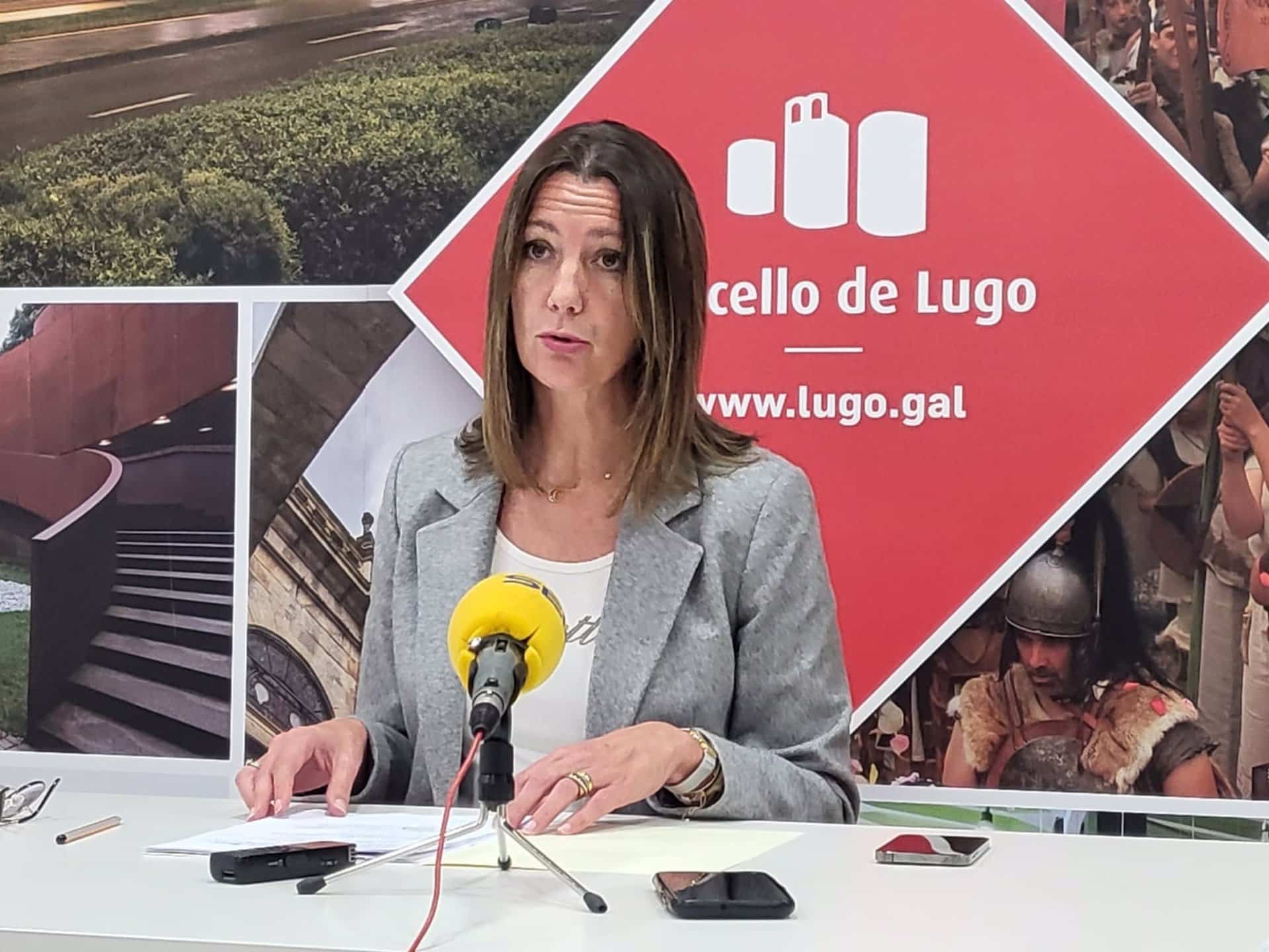 Imagen de archivo de la alcaldesa de Lugo, Lara Méndez, en rueda de prensa