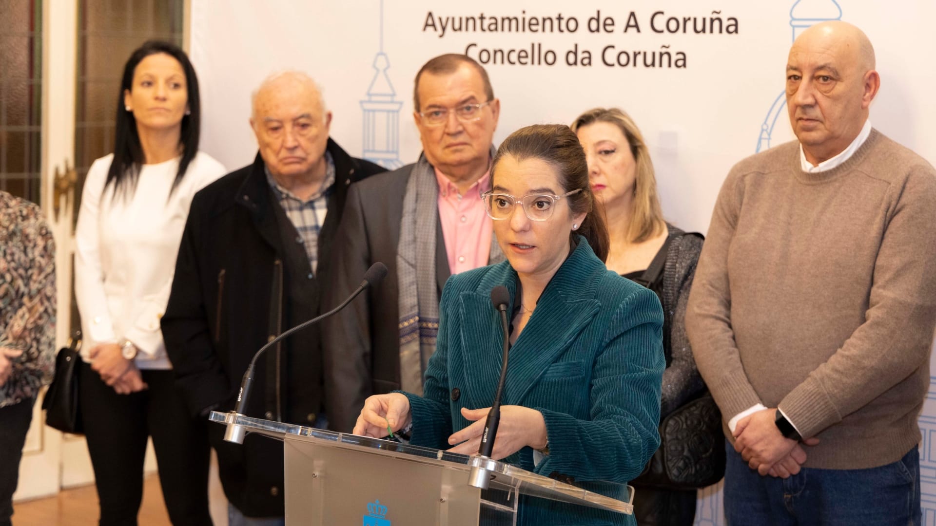La alcaldesa de A Coruña, Inés Rey, en rueda de prensa | CONCELLO DA CORUÑA