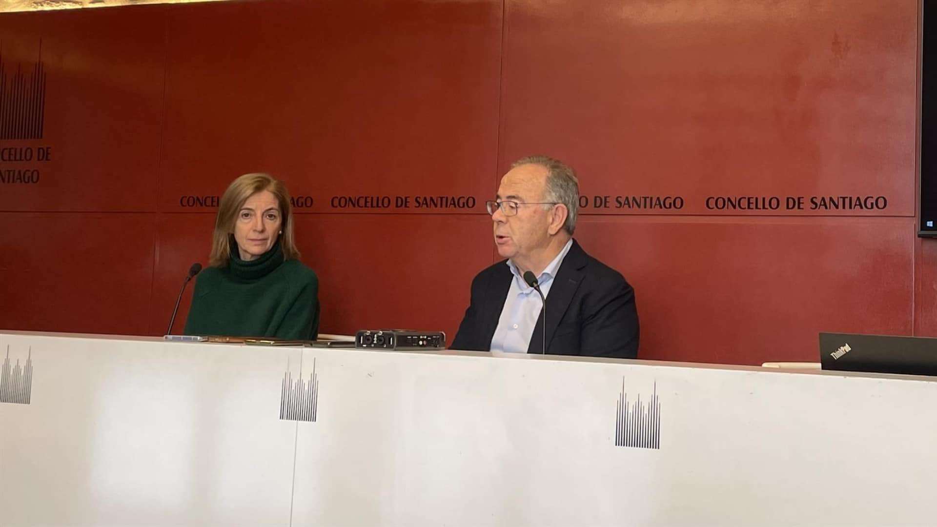 El alcalde de Santiago de Compostela, Xosé Sánchez Bugallo, en rueda de prensa tras la Xunta de Goberno | CONCELLO DE SANTIAGO